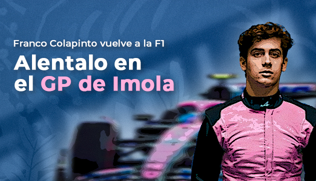 Franco Colapinto vuelve a la Fórmula 1: alentalo en el GP de Imola