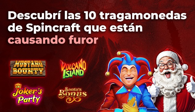 Descubrí los 10 tragamonedas de Spincraft que están causando furor 